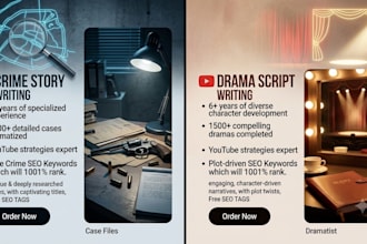 for you write viral crime stories and dramas writing