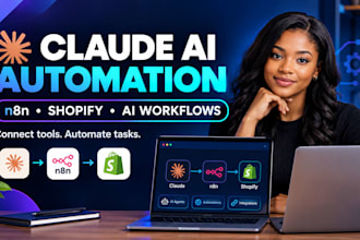 build claude ai automation, n8n workflows and shopify ai agents