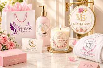 design a custom elegant logo for beauty and wellness brands