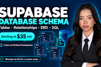 design your supabase database