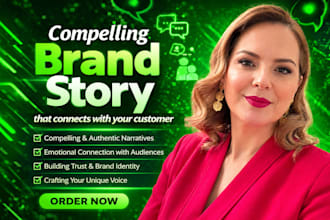 write a powerful brand story, brand strategy and brand identity