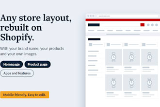build a shopify store like your reference site