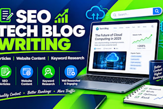 do tech blog post article writing seo website saas content writer