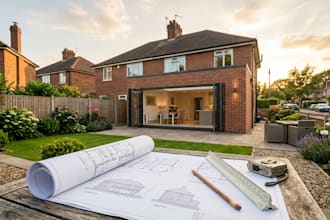 create UK planning drawings, building regs plans and house extension designs
