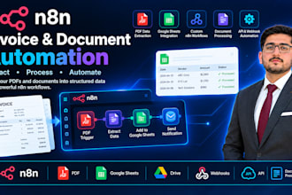 automate invoice and PDF data extraction to google sheets with n8n and ai