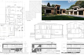 create architectural drawings, floor plans, elevations and building designs