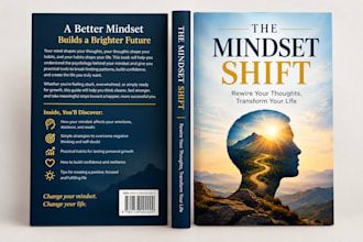 design psychology book cover, self help and self improvement amazon kindle cover