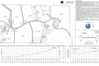 create a civil 3d site grading plan and drainage plan