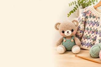 write a professional crochet pattern with charts