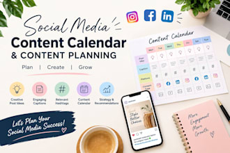 create a social media content calendar and plan