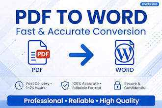 l convert pdf to word, image to word and retype documents fast