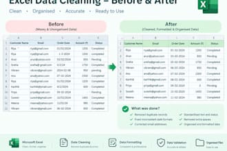 format and organise your excel data