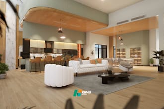 do interior design 3d and rendering sketchup