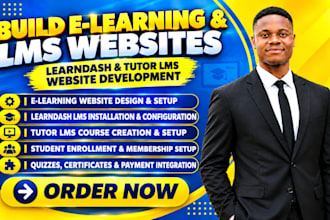 build elearning website, learndash website, learndash tutor lms website