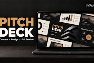 write and design an investor pitch deck for fundraising