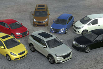 create optimized game ready 3d car models vehicle assets for unity unreal engine