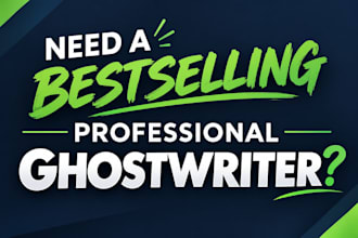 write non fiction ghostwriter book ebook writer children book writer