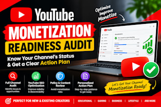 audit your youtube channel for monetization readiness
