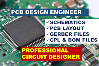 design pcb, schematics and pcb layout for electronics and embedded boards