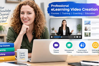 create online course, elearning video, educational and coaching lesson video