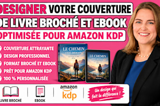 designer votre couverture de livre broché et ebook optimisée pour amazon KDP