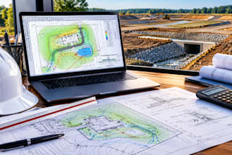 create site grading plans and stormwater drainage design