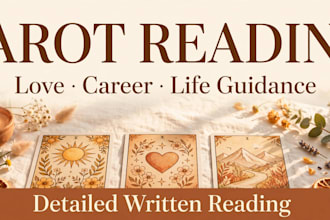 do a detailed tarot reading for love, career and life guidance