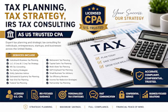 prepare and e file USA tax returns for personal, llc and corporate