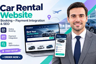 fix car rental website redesign rental payment integration car rental SEO