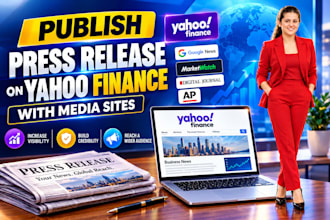 publish press release on yahoo finance with media sites