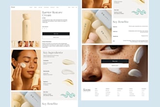 design shopify product pages for beauty and skincare brands