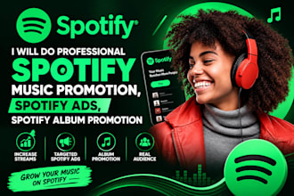 promote your spotify monthly listeners, streams, followers and spotify promotion