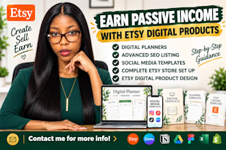 design etsy digital products etsy shop with etsy digital products listing SEO