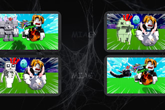 design high CTR roblox youtube or game thumbnails
