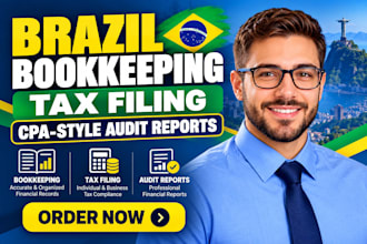 do brazil bookkeeping, tax filling and cpa audit report