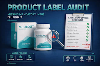 audit your product label for missing mandatory information