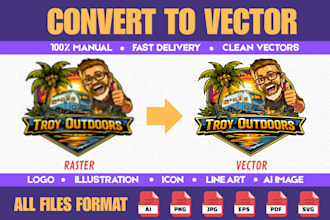 vector tracing, convert logo, vectorize ai image, redraw