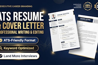 write and tailor an ats resume and cover letters
