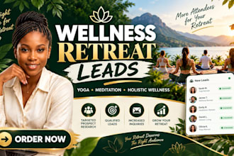 generate retreat leads, marketing wellness leads and retreat ads
