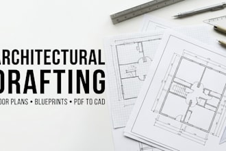 architectural drafting, mep layouts, floor plan redrawing, and PDF to cad