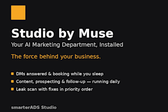 install your ai marketing department studio by muse
