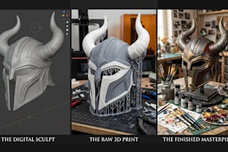 3d print and paint custom 3d mask cosplay 3d mask  helmet model cosplay printing
