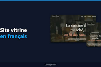 redesign your business website in french, modern and mobile friendly
