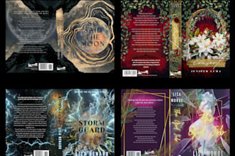 create atmospheric book covers no ai