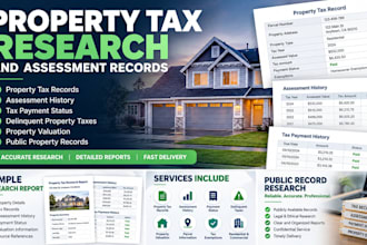 research property tax and assessment records