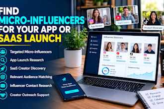 find micro influencers for your app or saas launch