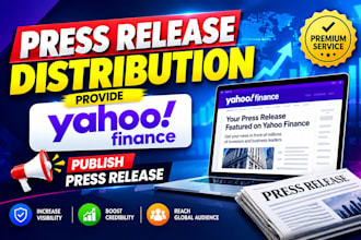 press release distribution provide yahoo finance, publish press release