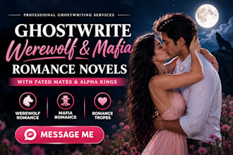 ghostwrite werewolf mafia romance novels with fated mates and alpha kings