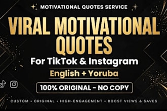 write 30 motivational quotes for tiktok and instagram