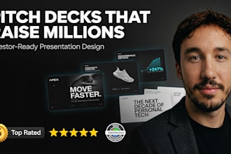 design an investor ready pitch deck presentation